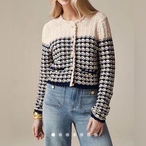 Jcrew Textured Crochet Lady Jacket
